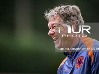 Netherlands assistant trainer Erwin Koeman during the match training and press conference for the Netherlands Nations League season 2024-202...