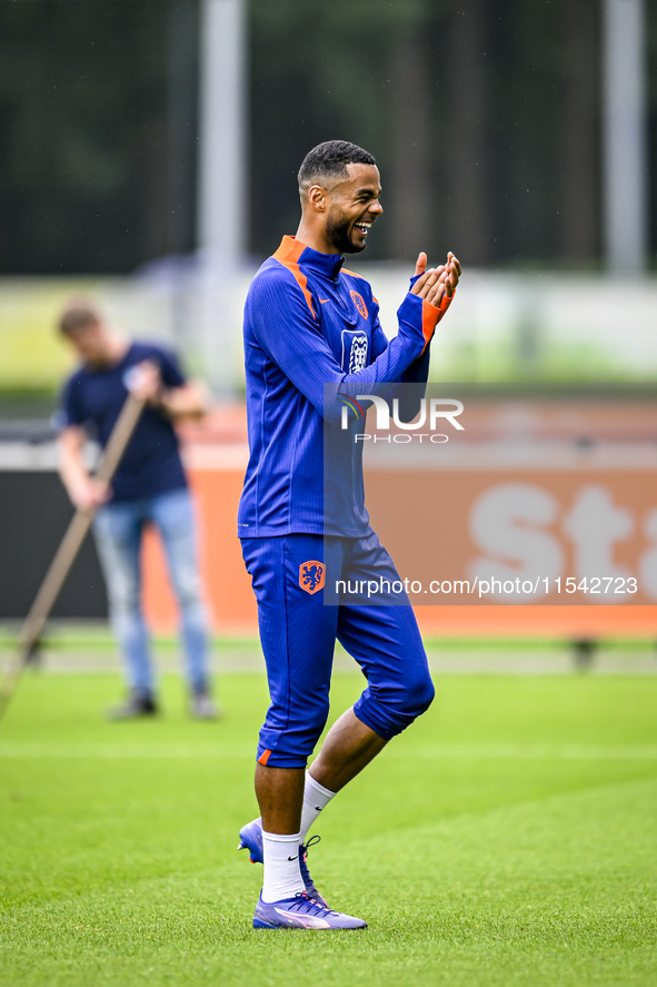 Netherlands player Cody Gakpo during the training and press conference for the Netherlands Nations League season 2024-2025 at the KNVB Campu...