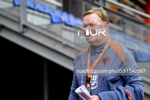 Netherlands trainer coach Ronald Koeman during the match training and press conference for the Netherlands Nations League season 2024-2025 a...