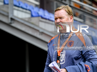 Netherlands trainer coach Ronald Koeman during the match training and press conference for the Netherlands Nations League season 2024-2025 a...