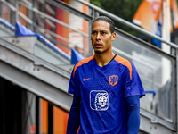 Netherlands player Virgil van Dijk during the training and press conference for the Netherlands Nations League season 2024-2025 at the KNVB...