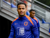 Netherlands player Justin Kluivert participates in the training and press conference for the Netherlands Nations League season 2024-2025 at...