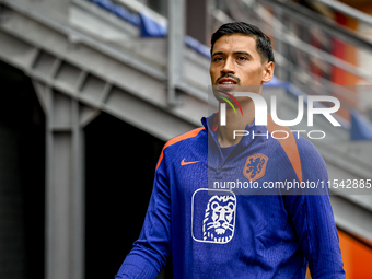 Netherlands player Tijjani Reijnders participates in the training and press conference for the Netherlands Nations League season 2024-2025 a...