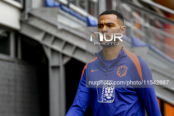 Netherlands player Cody Gakpo during the training and press conference for the Netherlands Nations League season 2024-2025 at the KNVB Campu...