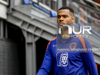 Netherlands player Cody Gakpo during the training and press conference for the Netherlands Nations League season 2024-2025 at the KNVB Campu...