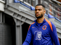 Netherlands player Cody Gakpo during the training and press conference for the Netherlands Nations League season 2024-2025 at the KNVB Campu...