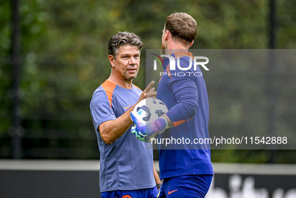 Netherlands goalkeeper trainer Patrick Lodewijks during the training and press conference for the Netherlands Nations League season 2024-202...