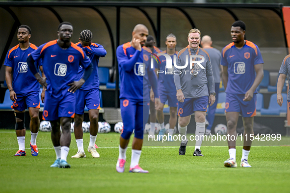 Netherlands trainer coach Ronald Koeman during the match training and press conference for the Netherlands Nations League season 2024-2025 a...