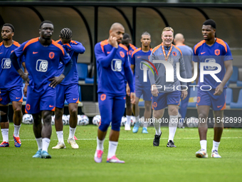 Netherlands trainer coach Ronald Koeman during the match training and press conference for the Netherlands Nations League season 2024-2025 a...