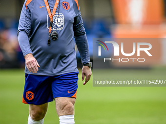 Netherlands trainer coach Ronald Koeman during the match training and press conference for the Netherlands Nations League season 2024-2025 a...