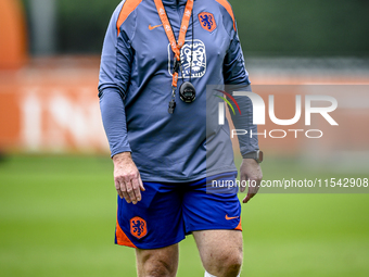 Netherlands trainer coach Ronald Koeman during the match training and press conference for the Netherlands Nations League season 2024-2025 a...