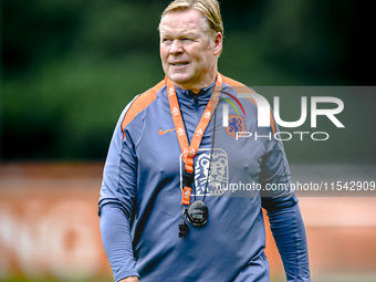 Netherlands trainer coach Ronald Koeman during the match training and press conference for the Netherlands Nations League season 2024-2025 a...