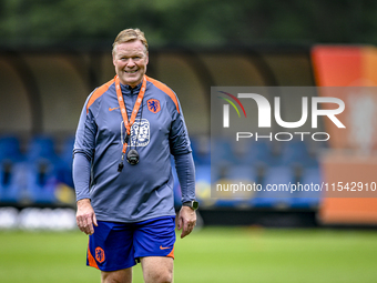 Netherlands trainer coach Ronald Koeman during the match training and press conference for the Netherlands Nations League season 2024-2025 a...