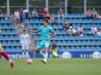 Gerard Martin of FC Futbol Club Barcelona Atletic is in action during the Primera RFEF 2024-2025 match between FC Andorra and FC Barcelona A...