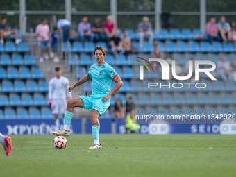 Gerard Martin of FC Futbol Club Barcelona Atletic is in action during the Primera RFEF 2024-2025 match between FC Andorra and FC Barcelona A...