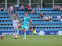 Gerard Martin of FC Futbol Club Barcelona Atletic is in action during the Primera RFEF 2024-2025 match between FC Andorra and FC Barcelona A...