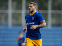 Players are in action during the Primera RFEF 2024-2025 match between FC Andorra and FC Barcelona Atletic at Estadi Nacional d'Andorra in An...