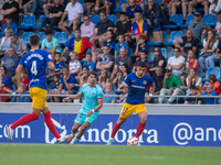 Clemente of FC Andorra is in action during the Primera RFEF 2024-2025 match between FC Andorra and FC Barcelona Atletic at Estadi Nacional d...