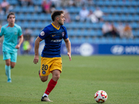 Marti Vila of FC Andorra plays during the Primera RFEF 2024-2025 match between FC Andorra and FC Barcelona Atletic at Estadi Nacional d'Ando...