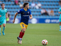 Marti Vila of FC Andorra plays during the Primera RFEF 2024-2025 match between FC Andorra and FC Barcelona Atletic at Estadi Nacional d'Ando...