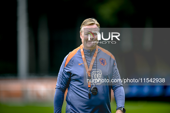 Netherlands trainer coach Ronald Koeman during the match training and press conference for the Netherlands Nations League season 2024-2025 a...