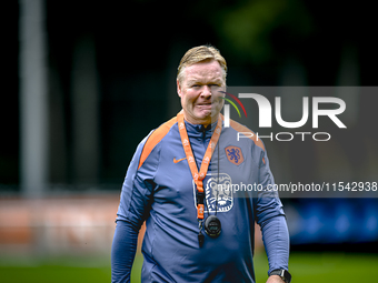 Netherlands trainer coach Ronald Koeman during the match training and press conference for the Netherlands Nations League season 2024-2025 a...