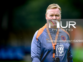 Netherlands trainer coach Ronald Koeman during the match training and press conference for the Netherlands Nations League season 2024-2025 a...