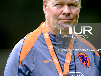 Netherlands trainer coach Ronald Koeman during the match training and press conference for the Netherlands Nations League season 2024-2025 a...