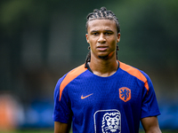 Netherlands player Nathan Ake participates in the training and press conference for the Netherlands Nations League season 2024-2025 at the K...