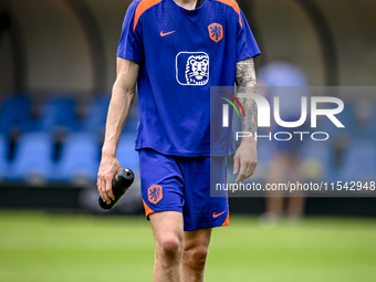 Netherlands player Wout Weghorst participates in the training and press conference for the Netherlands Nations League season 2024-2025 at th...