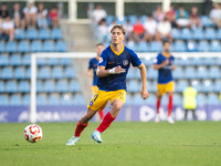 Josep Cerda of FC Andorra is in action during the Primera RFEF 2024-2025 match between FC Andorra and FC Barcelona Atletic at Estadi Naciona...