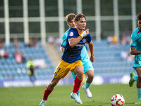 Josep Cerda of FC Andorra is in action during the Primera RFEF 2024-2025 match between FC Andorra and FC Barcelona Atletic at Estadi Naciona...