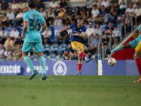 Alvaro Pena is in action during the Primera RFEF 2024-2025 match between FC Andorra and FC Barcelona Atletic at Estadi Nacional d'Andorra in...