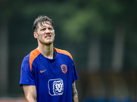 Netherlands player Wout Weghorst participates in the training and press conference for the Netherlands Nations League season 2024-2025 at th...