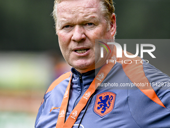 Netherlands trainer coach Ronald Koeman during the match training and press conference for the Netherlands Nations League season 2024-2025 a...