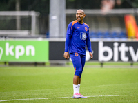 Netherlands player Donyell Malen participates in the training and press conference for the Netherlands Nations League season 2024-2025 at th...