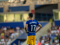 Clemente of FC Andorra is in action during the Primera RFEF 2024-2025 match between FC Andorra and FC Barcelona Atletic at Estadi Nacional d...