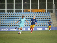 Players are in action during the Primera RFEF 2024-2025 match between FC Andorra and FC Barcelona Atletic at Estadi Nacional d'Andorra in An...