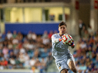 Diego Kochen of FC Futbol Club Barcelona Atletic is in action during the Primera RFEF 2024-2025 match between FC Andorra and FC Barcelona At...