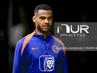 Netherlands player Cody Gakpo during the training and press conference for the Netherlands Nations League season 2024-2025 at the KNVB Campu...