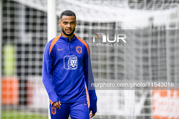 Netherlands player Cody Gakpo during the training and press conference for the Netherlands Nations League season 2024-2025 at the KNVB Campu...