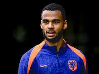 Netherlands player Cody Gakpo during the training and press conference for the Netherlands Nations League season 2024-2025 at the KNVB Campu...