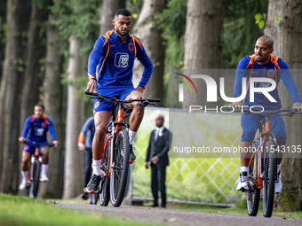 Netherlands player Cody Gakpo and Netherlands player Donyell Malen during the training and press conference for the Netherlands Nations Leag...