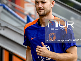 Netherlands player Matthijs de Ligt during the training and press conference for the Netherlands Nations League season 2024-2025 at the KNVB...