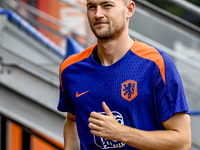 Netherlands player Matthijs de Ligt during the training and press conference for the Netherlands Nations League season 2024-2025 at the KNVB...