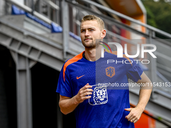 Netherlands player Matthijs de Ligt during the training and press conference for the Netherlands Nations League season 2024-2025 at the KNVB...