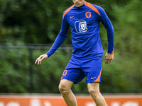 Netherlands player Jan Paul van Hecke participates in the training and press conference for the Netherlands Nations League season 2024-2025...