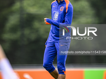 Netherlands player Cody Gakpo during the training and press conference for the Netherlands Nations League season 2024-2025 at the KNVB Campu...