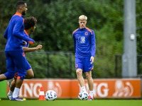 Netherlands player Jan Paul van Hecke participates in the training and press conference for the Netherlands Nations League season 2024-2025...