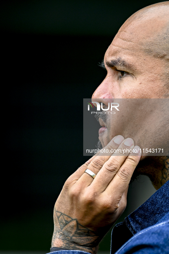 KNVB technical director Nigel de Jong attends the match training and press conference for the Netherlands Nations League season 2024-2025 at...